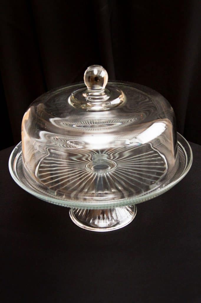 Cake Stand Glass Peninsula Party Hire