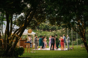 Party Tent and daylight dance floor