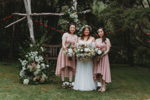 2023_01_08HelenandShaunWedding-28 - Peninsula Party Hire DRiftwood Wedding Archway Ceremony