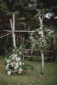 Driftwood Wedding Archway Ceremony