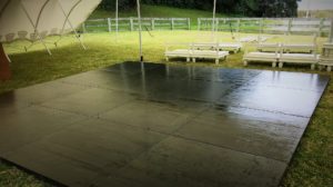 dance floor black - Peninsula Party Hire