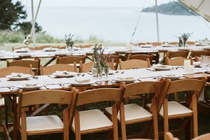 Wooden tables - Peninsula Party Hire