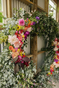 Floral wedding archway