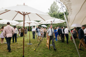 Wedding in the rain