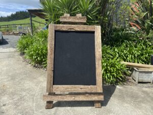 Rustic Chalk Welcome Board for a Wedding or Party