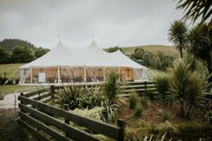 Hampton tent in the field
