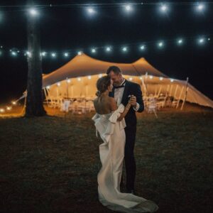 Stretch Tent Wedding illuminated Magical
