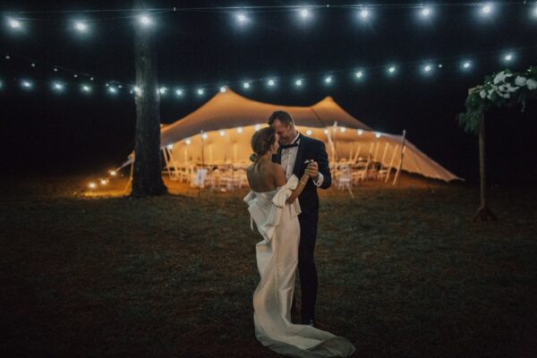 Stretch Tent Wedding illuminated Magical