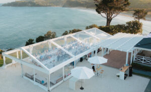 Clear Wedding Marquee on Coromandel Peninsula