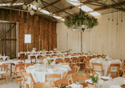 Opoutere Farmhouse Coromandel Wedding Venue with table and chair hire